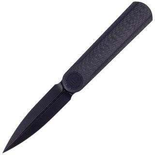 Nóż składany WE Knife Eidolon Dagger Twill Carbon Fiber, Black Stonewashed by Justin Lundquist (WE19074B-C) WE Knife