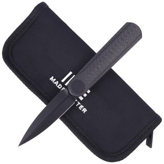 Nóż składany WE Knife Eidolon Dagger Twill Carbon Fiber, Black Stonewashed by Justin Lundquist (WE19074B-C) WE Knife