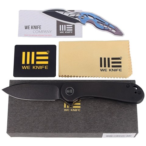 Nóż składany WE Knife Elementum Black Titanium, Black Stonewashed CPM 20CV (WE18062X-3) WE Knife