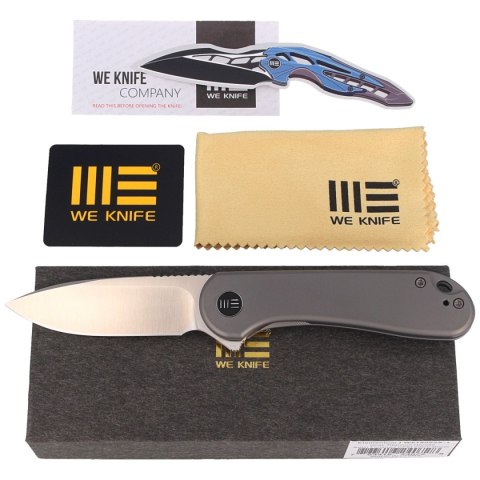 Nóż składany WE Knife Elementum Gray Titanium, Satin CPM 20CV (WE18062X-1) WE Knife