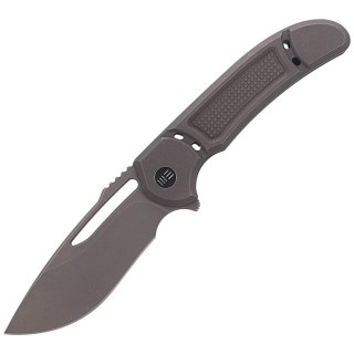 Nóż składany WE Knife Minax Gray Titanium, Gray Stonewashed CPM 20CV by Ferrum Forge (2007B) WE Knife