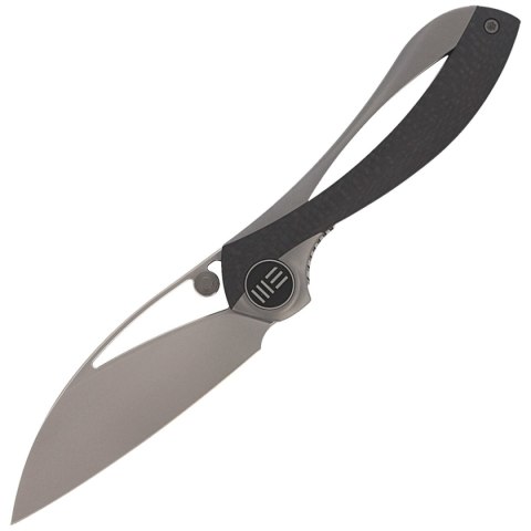 Nóż składany WE Knife Pleroma Gray Titanium / Carbon Fiber, Satin M390 by Elijah Isham (821A) WE Knife