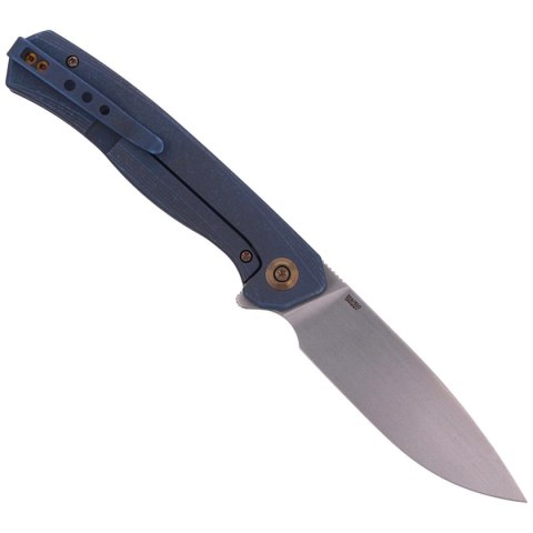 Nóż składany WE Knife Seer LE No 319/610 Blue Titanium, Rubber Silver (WE20015-2) WE Knife
