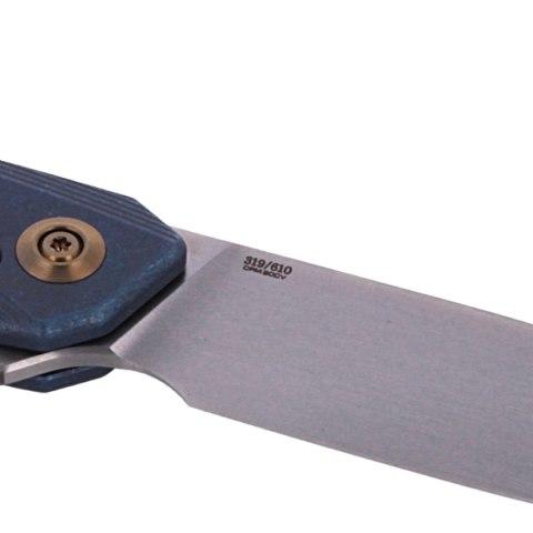 Nóż składany WE Knife Seer LE No 319/610 Blue Titanium, Rubber Silver (WE20015-2) WE Knife