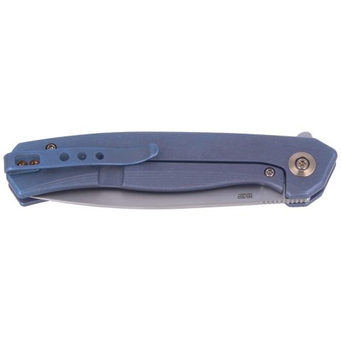 Nóż składany WE Knife Seer LE No 381/610 Blue Titanium, Rubber Silver (WE20015-2) WE Knife