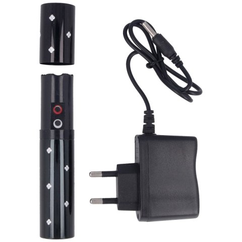 Paralizator szminka Paralyseur 2 mln V z latarką, Black (1202-BK) Paralyseur