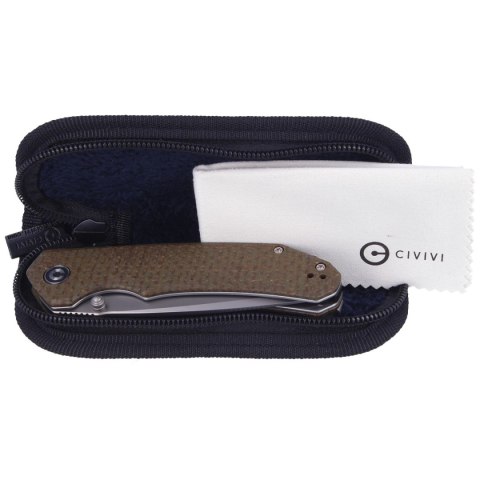Nóż CIVIVI Brazen Green Coarse Micarta, Silver Bead Blasted (C2023F) Civivi by WE Knife