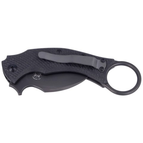 Nóż FOX Karambit Black Bird by Bastinelli Carbon Fiber / Gray Titanium, PVD Elmax (FX-591 TiCB) FOX