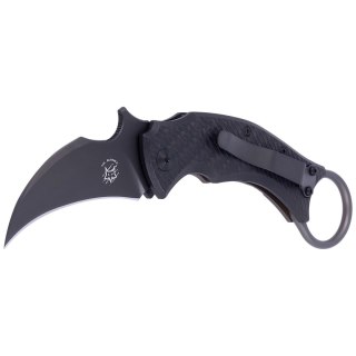 Nóż FOX Karambit Black Bird by Bastinelli Carbon Fiber/Bronze Ti, PVD Elmax (FX-591 TiCBR) FOX