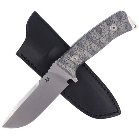 Nóż FOX Pro Hunter Black Micarta, Stone Washed (FX-131 MBSW) FOX