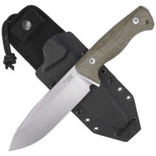 Nóż LionSteel T6 Green Micarta, Satin K490 (T6 CVG) LionSteel