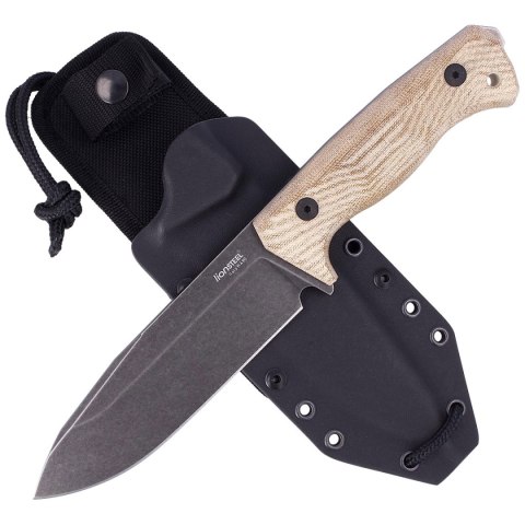 Nóż LionSteel T6B Natural Micarta, Old Black K490 (T6B CVN) LionSteel