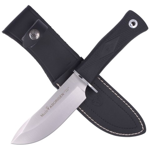Nóż Muela Aborigen-13G Black Rubber, Satin Nitro-42 by Maykol Garcia Muela