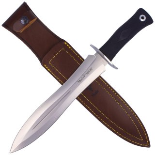 Nóż Muela BW-24G Remate Rubber Black, Satin X50CrMoV15 Muela