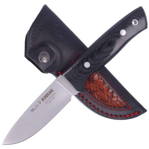 Nóż Muela Kodiak Black Micarta, Satin RWL34 (KODIAK-10M.D) Muela