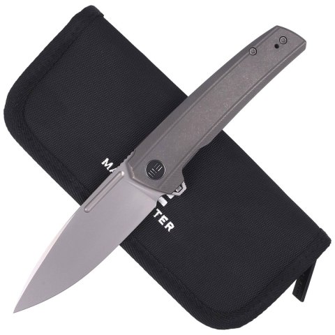 Nóż WE Knife Speedster Gray Titanium, Silver Bead Blasted CPM 20CV (WE21021B-1) WE Knife