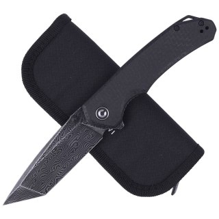 Nóż składany CIVIVI Brazen Black Coarse Micarta, Black Damascus (C2023DS-1) Civivi by WE Knife
