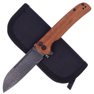 Nóż składany CIVIVI Chevalier Cuibourtia Wood, Black Damascus (C20022-DS1) Civivi by WE Knife