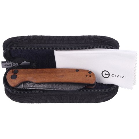 Nóż składany CIVIVI Chevalier Cuibourtia Wood, Black Damascus (C20022-DS1) Civivi by WE Knife