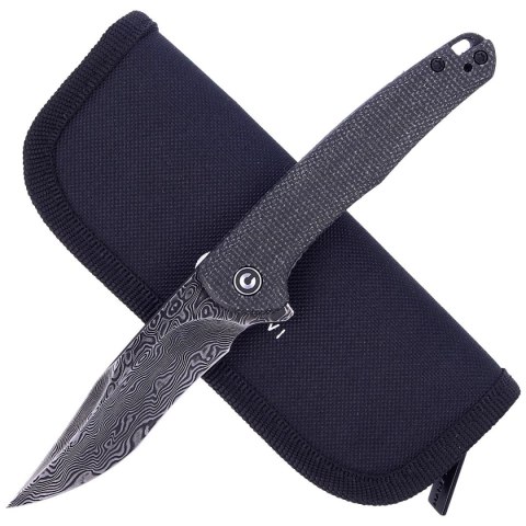 Nóż składany CIVIVI Mini Sandbar Black Micarta, Black Damascus by Eric Ochs (C20011-DS1) Civivi by WE Knife