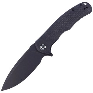 Nóż składany Civivi Praxis Black Coarse Micarta, Black Stonewashed 9Cr18MoV (C803G) Civivi by WE Knife