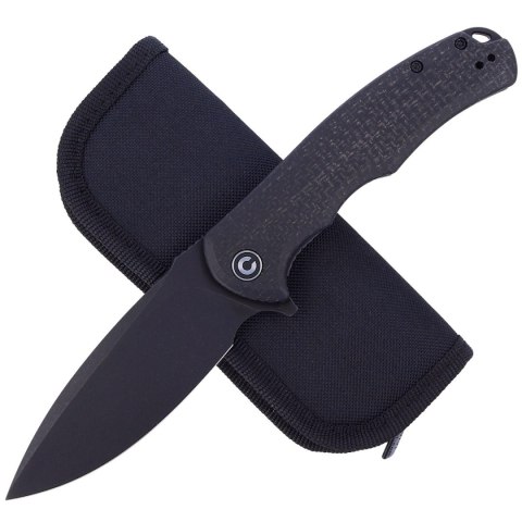 Nóż składany Civivi Praxis Black Coarse Micarta, Black Stonewashed 9Cr18MoV (C803G) Civivi by WE Knife