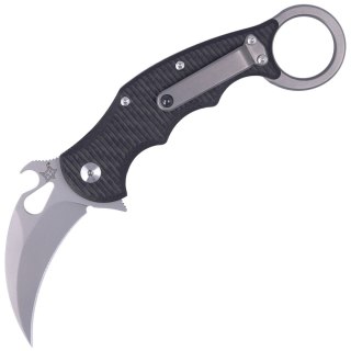 Nóż składany FOX Karambit Titanium / Carbon Fiber, Bead Blasted Elmax (FX-599TiCS) FOX