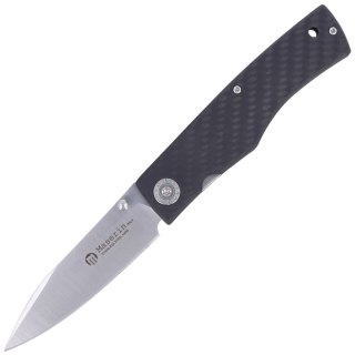Nóż składany Maserin Carbon 392 Black Carbon Fiber, Satin N690 by Salvatore Puddu (392/CN) Maserin s.n.c.