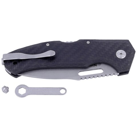 Nóż składany Maserin Nimrod Carbon Fiber, Stonewashed M390 by Tommaso Rumici (480/CN) Maserin s.n.c.