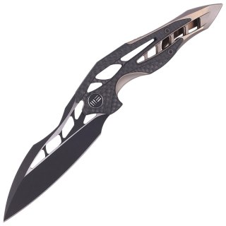Nóż składany WE Knife Arrakis Champagne Ti / CF, Black M390 by Elijah Isham (906CF-B MYSTERY BOX) WE Knife