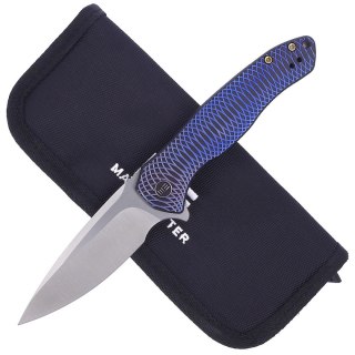 Nóż składany WE Knife Kitefin Blue / Black Titanium, Satin CPM S35VN (2001D) WE Knife