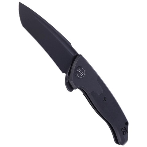 Nóż składany WE Knife Press Check Black Ti / Black G10, Black Stonewashed CPM 20CV by Allen Elishewitz (WE20078A-1) WE Knife