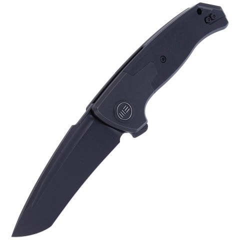 Nóż składany WE Knife Press Check Black Ti / Black G10, Black Stonewashed CPM 20CV by Allen Elishewitz (WE20078A-1) WE Knife