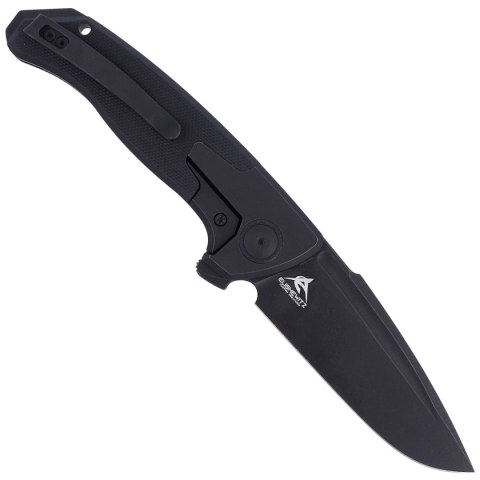 Nóż składany WE Knife Press Check Black Ti / Black G10, Black Stonewashed by Allen Elishewitz (WE20078B-1) WE Knife
