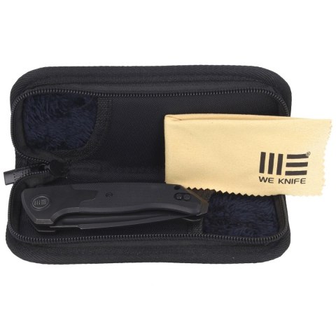 Nóż składany WE Knife Press Check Black Ti / Black G10, Black Stonewashed by Allen Elishewitz (WE20078B-1) WE Knife