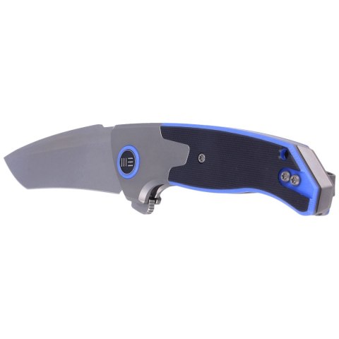 Nóż składany WE Knife Press Check Gray Ti / Black G10, Silver Bead Blasted by Allen Elishewitz (WE20078A-2) WE Knife