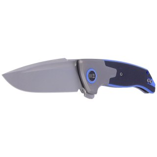 Nóż składany WE Knife Press Check Gray Ti / Black G10, Silver Bead Blasted by Allen Elishewitz (WE20078B-2) WE Knife