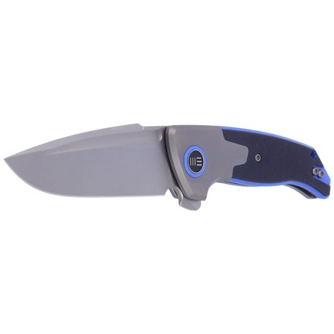 Nóż składany WE Knife Press Check Gray Ti / Black G10, Silver Bead Blasted by Allen Elishewitz (WE20078B-2) WE Knife