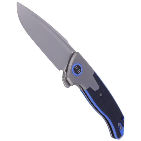 Nóż składany WE Knife Press Check Gray Ti / Black G10, Silver Bead Blasted by Allen Elishewitz (WE20078B-2) WE Knife