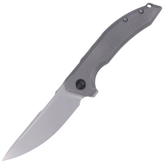 Nóż składany WE Knife Quixotic Gray Titanium, Silver Bead Blasted CPM 20CV (WE21016-1) WE Knife
