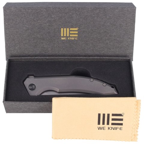 Nóż składany WE Knife Quixotic Gray Titanium, Silver Bead Blasted CPM 20CV (WE21016-1) WE Knife