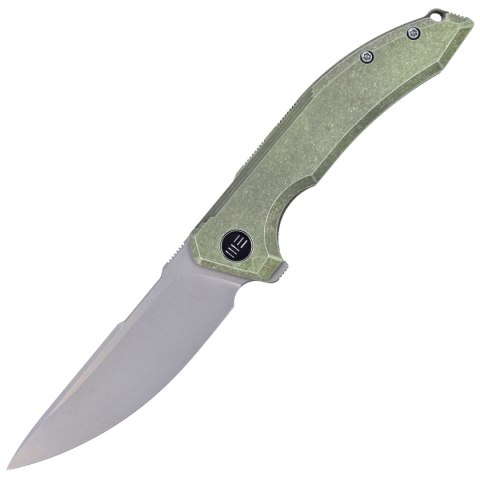 Nóż składany WE Knife Quixotic Green Titanium, Silver Bead Blasted CPM 20CV (WE21016-4) WE Knife