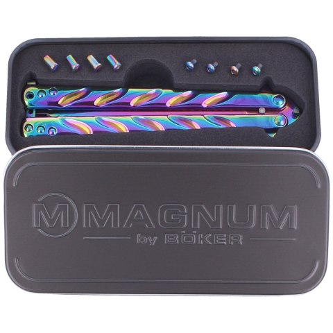 Nóż składany motylek Böker Magnum Balisong Rainbow (06EX401) Böker GmbH & Co.