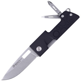 Nóż składany/Multi-Tool Maserin D-Dut 214 Black Aluminium, Stonewashed 440C by Bonus (214/N) Maserin s.n.c.