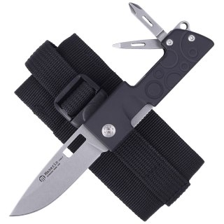 Nóż składany/Multi-Tool Maserin D-Dut 214 Black Aluminium, Stonewashed 440C by Bonus (214/N) Maserin s.n.c.
