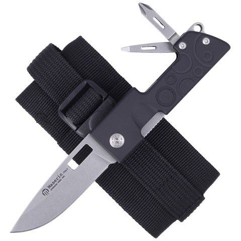 Nóż składany/Multi-Tool Maserin D-Dut 214 Black Aluminium, Stonewashed 440C by Bonus (214/N) Maserin s.n.c.
