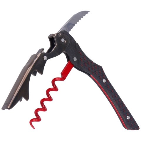 Otwieracz do wina Farfalli Fibra Carbon Fiber, Red PVD (T010.CF.05) Farfalli