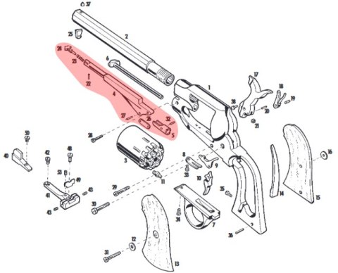 Pobojczyk Pietta Remington 1858 New Model Navy .36 (A466) Pietta Firearms