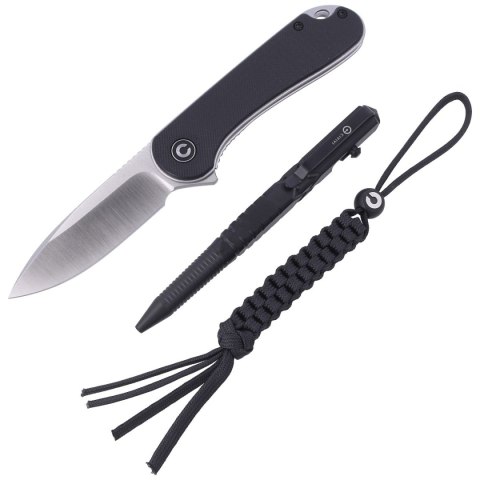 Zestaw Civivi: Nóż składany Elementum, długopis C-Quill, zawieszka (CA-10A) Civivi by WE Knife