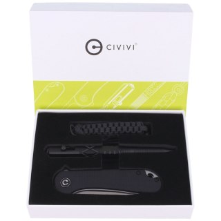 Zestaw Civivi: Nóż składany Elementum, długopis C-Quill, zawieszka (CA-10A) Civivi by WE Knife